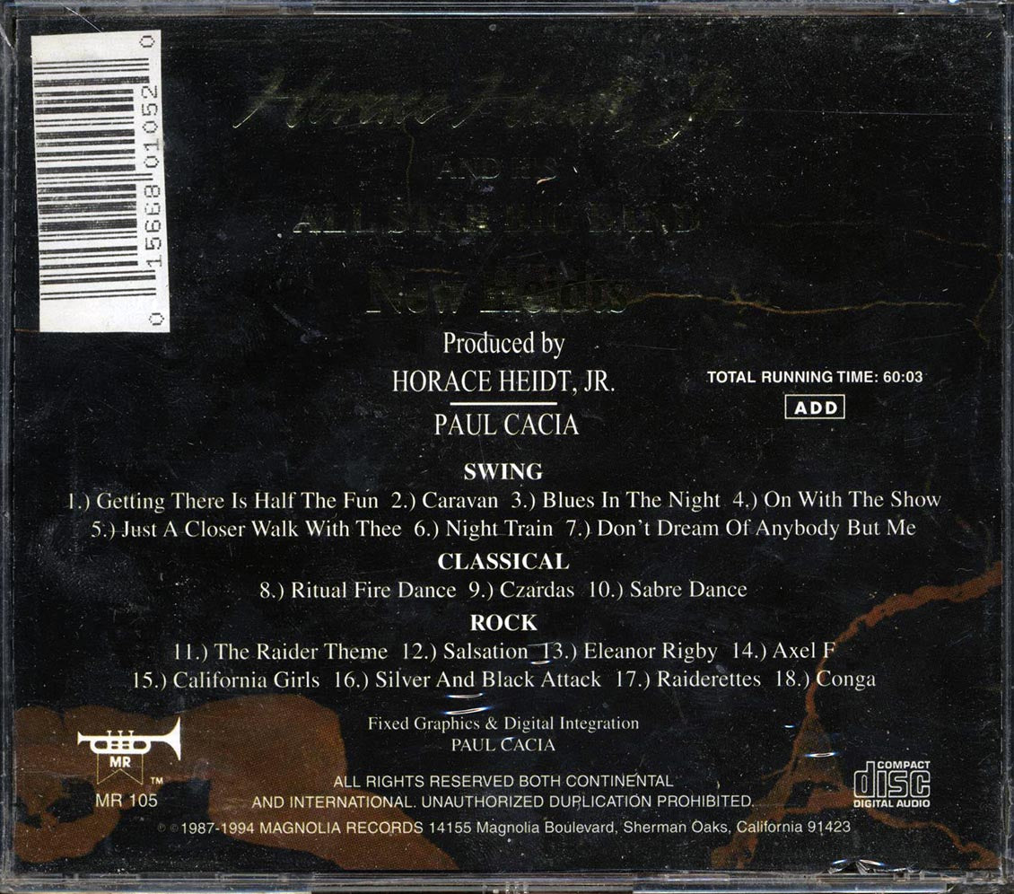 Horace Heidi Jr. & His All Star Big Band - New Heidts Music CD