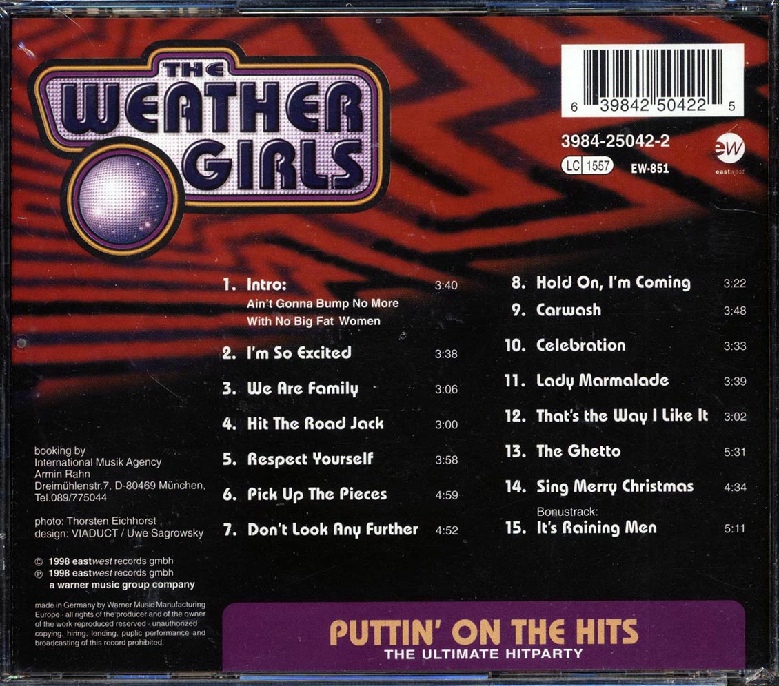 The Weather Girls - Puttin' On The Hits: The Ultimate Hitparty (+bonus track) Music CD
