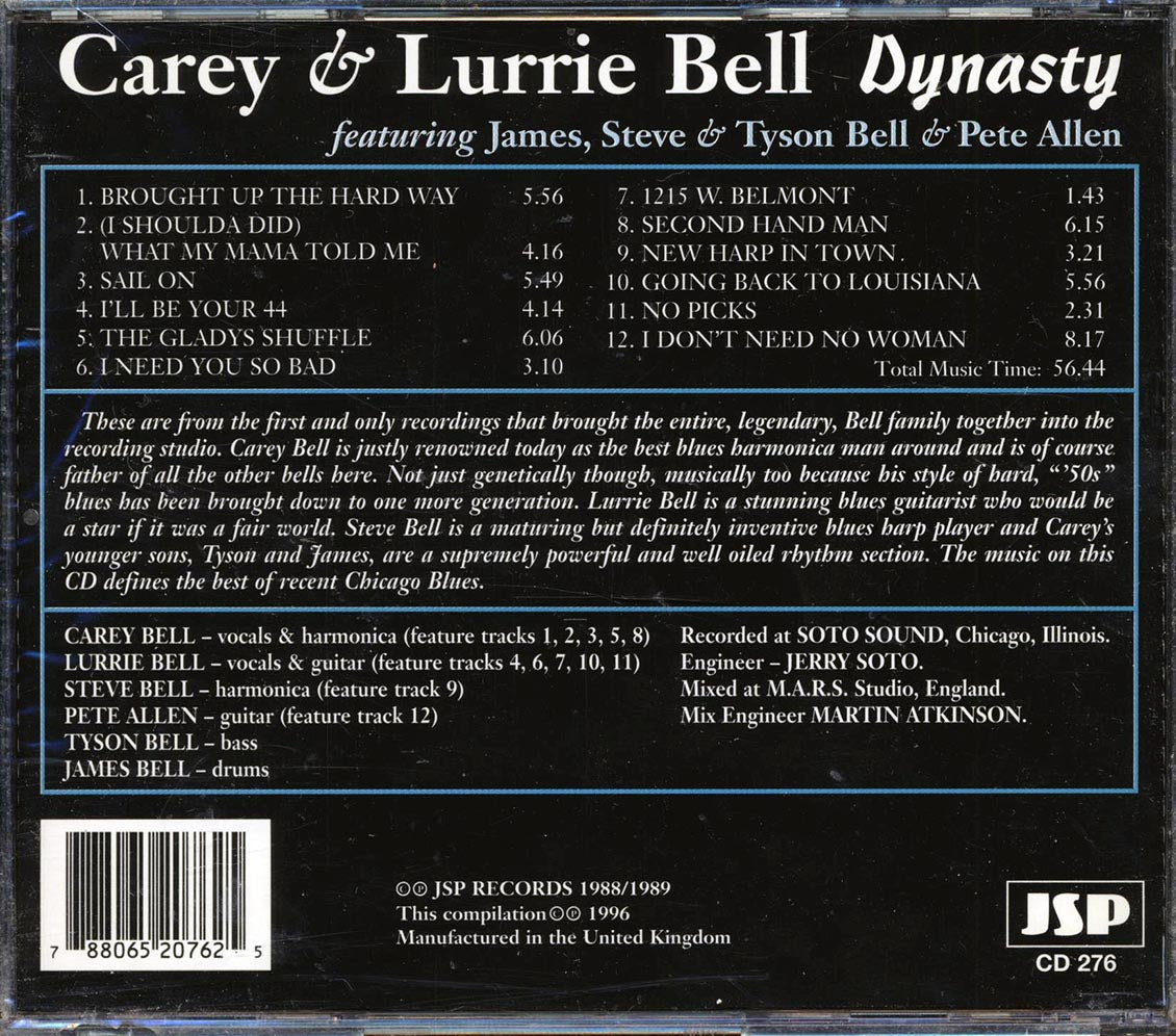 Carey & Lurrie Bell - Dynasty Music CD