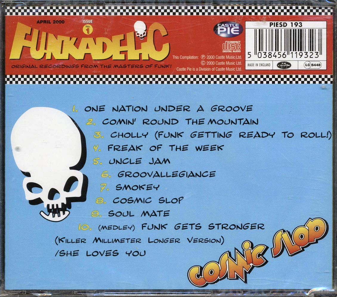 Funkadelic Cosmic Slop Music CD