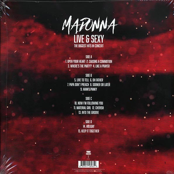 Madonna Live & Sexy Pink Vinyl Record