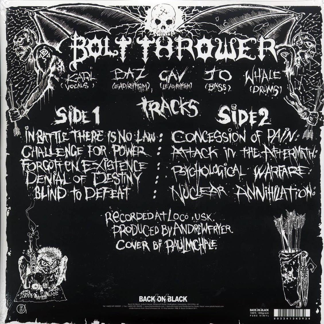 Bolt Thrower - In Battle There Is No Law! Vinyl Record