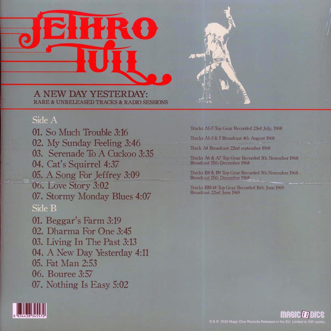 Jethro Tull A New Day Yesterday: Rare & Unreleased Tracks & Radio Sessions Vinyl Record