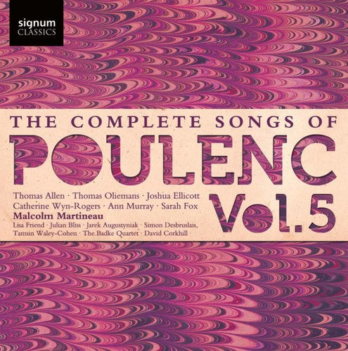 Poulenc / Allen / Badke Quartet - Complete Songs Of Francis Poulenc 5 - Music CD