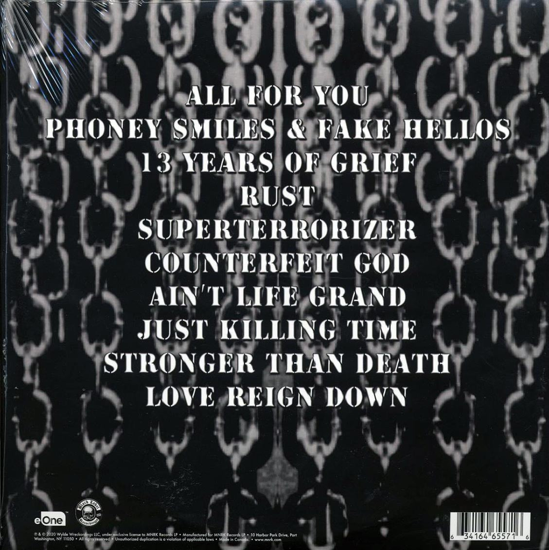 Black Label Society Stronger Than Death ltd. ed. 2xLP 180g clear Vinyl Record