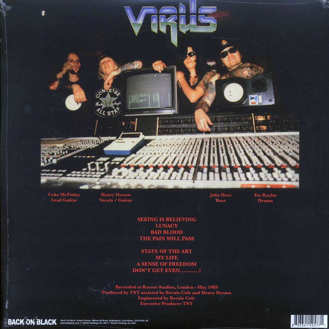 Virus - Lunacy (clear/blue splatter vinyl) Vinyl Record