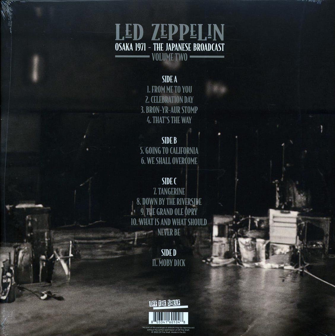 Led Zeppelin - Osaka 1971 Volume 2: The Japanese Broadcast (ltd. ed.) (2xLP) (white vinyl) Vinyl Record