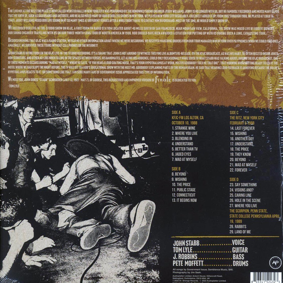 Government Issue - Finale (ltd. ed.) (2xLP) (clear vinyl) Vinyl Record