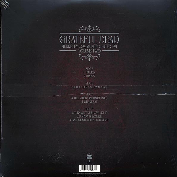 Grateful Dead Berkeley Community Center 1971 Volume 2 Vinyl Record