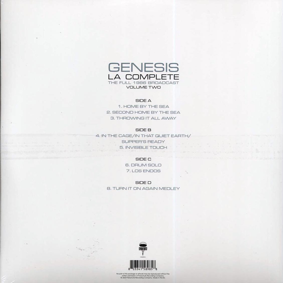 Genesis LA Complete Volume 2: The Full 1986 Broadcast 2xLP Vinyl Record