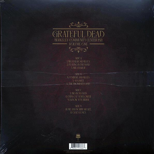Grateful Dead Berkeley Community Center 1971 Volume 1 Vinyl Record