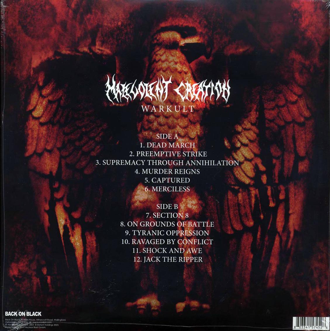 Malevolent Creation - Warkult (ltd. ed.) (red vinyl) Vinyl Record