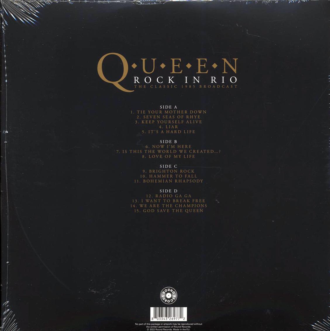 Queen Rock In Rio: The Classic 1985 Broadcast ltd. ed. 2xLP clear Vinyl Record