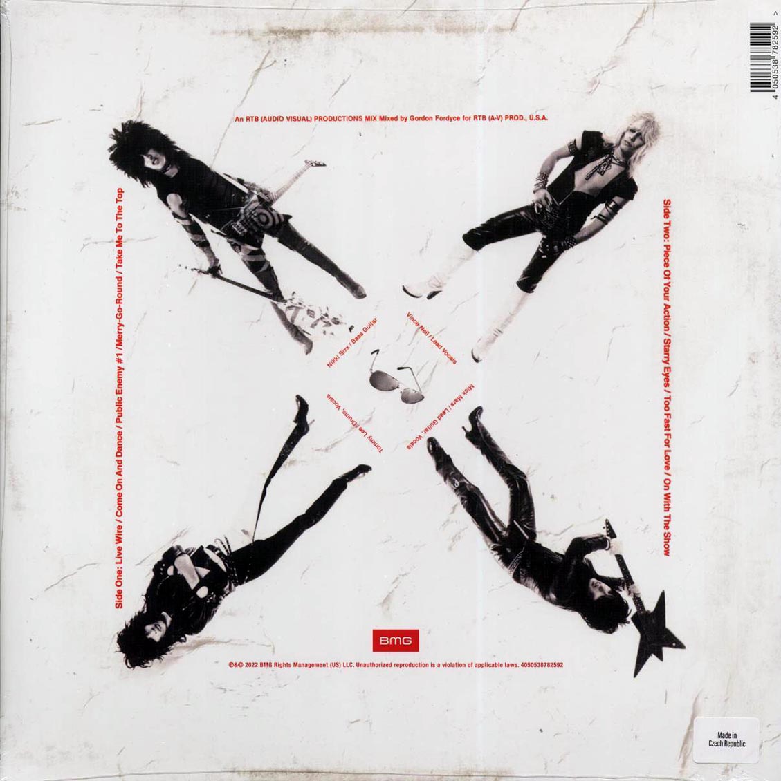 Motley Crue Too Fast For Love Vinyl Record