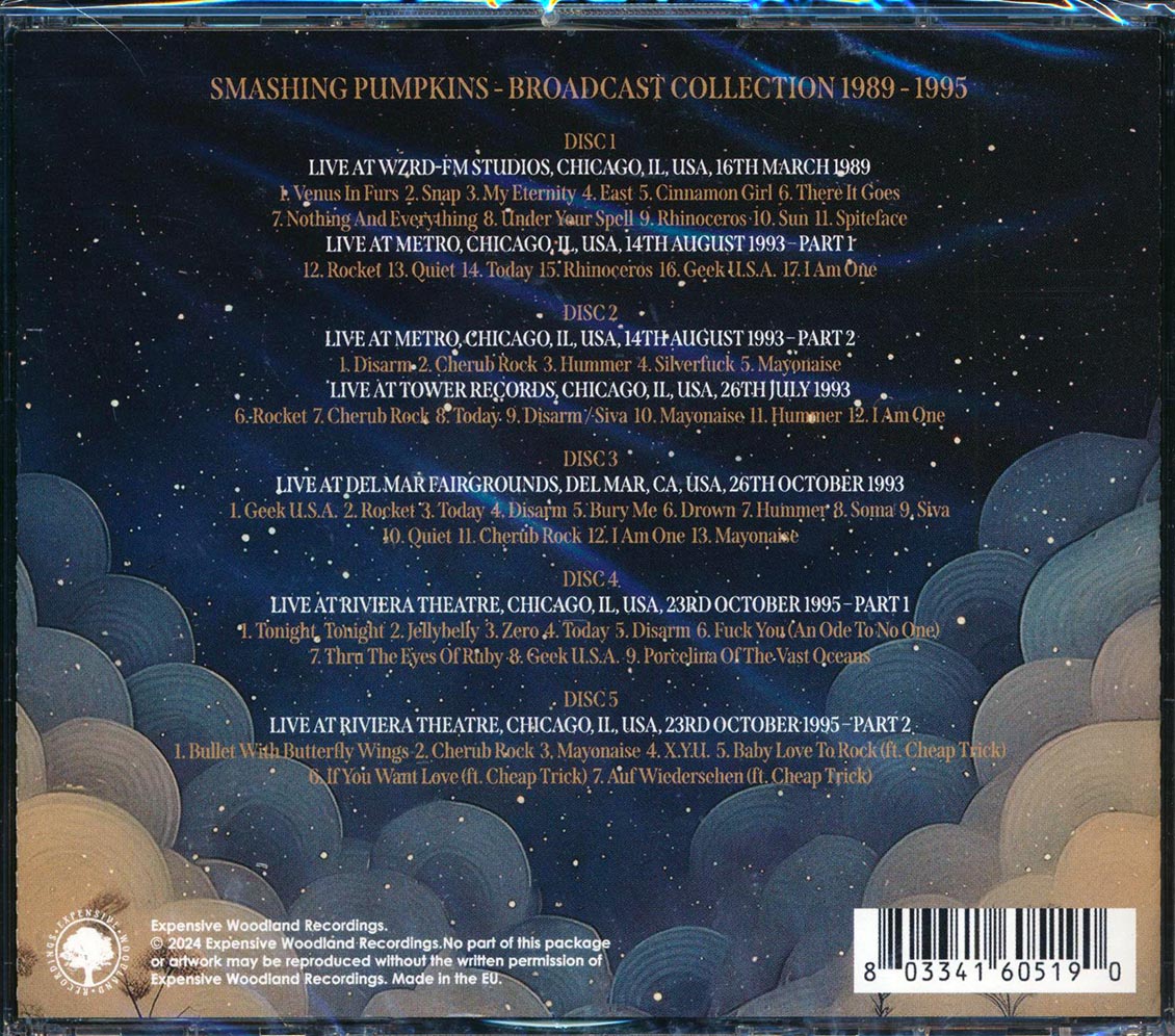 Smashing Pumpkins The Broadcast Collection 1989 1995 58 tracks 4xCD Music CD