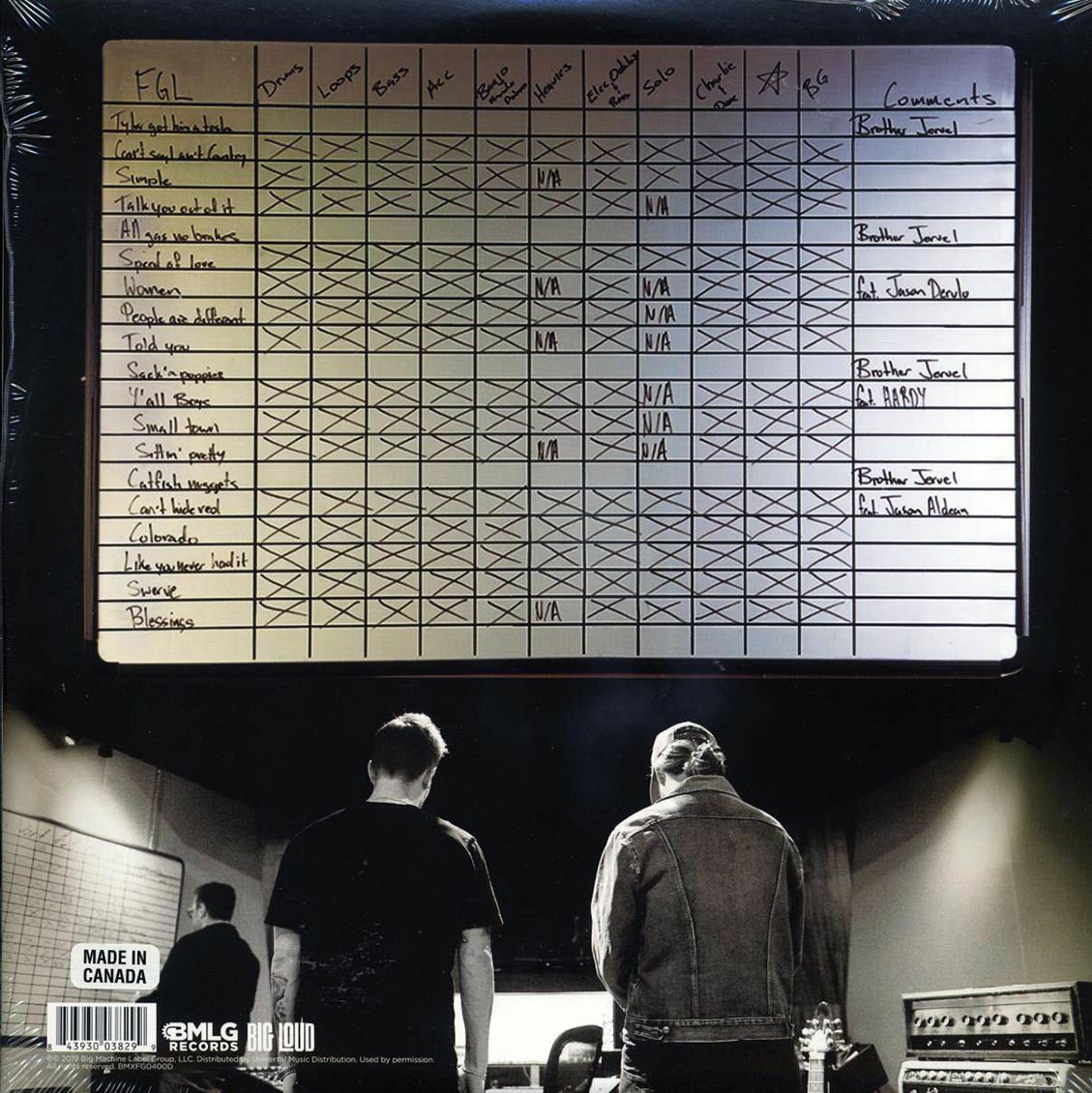 Florida Georgia Line Can't Say I Ain't Country 2xLP Vinyl Record