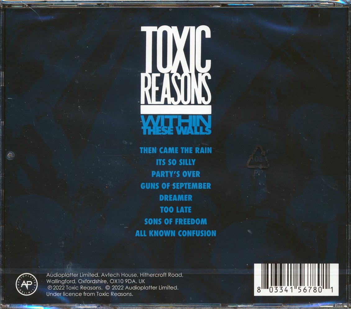 Toxic Reasons Within These Walls Music CD