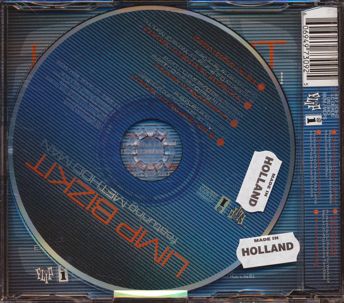 Limp Bizkit, Method Man - N 2 Gether Now/Break Stuff Music CD