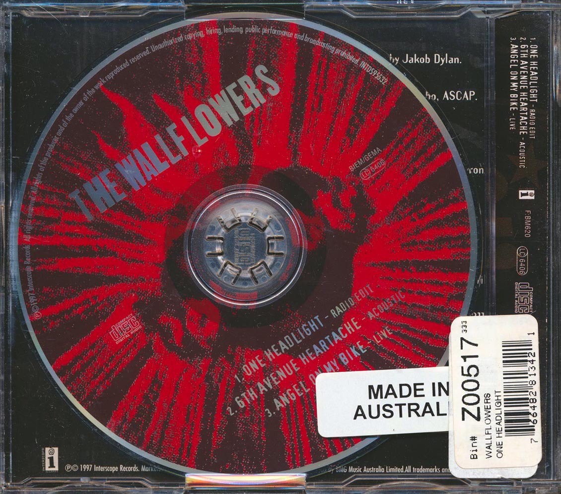 The Wallflowers - One Headlight Music CD