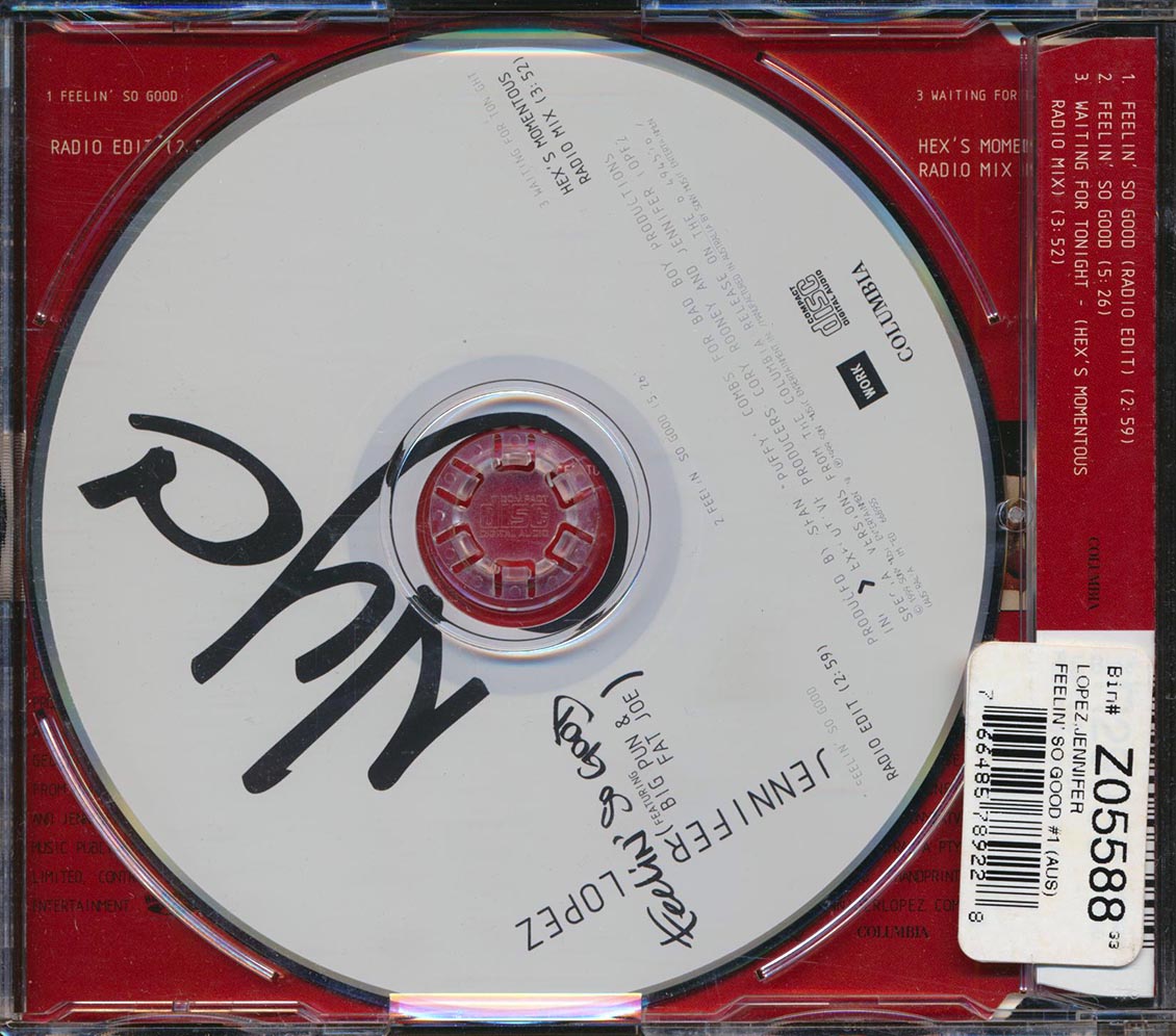 Jennifer Lopez, Big Pun, Fat Joe - Feelin' So Good Music CD