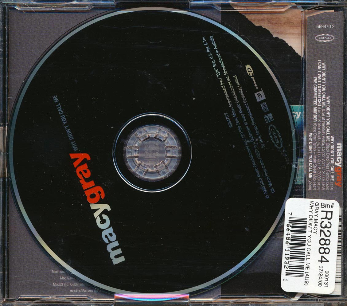 Macy Gray - Why Didn't You Call Me Music CD