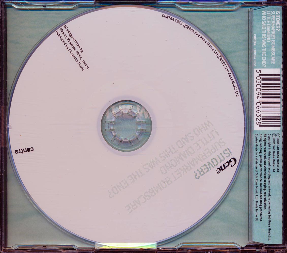Gene - Is It Over? Music CD