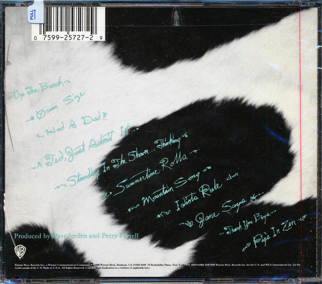 Jane's Addiction - Nothing's Shocking Music CD