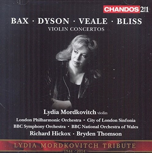 the album cover for Bax / Mordkovitch / London Philharmonic Orchestra - British Violin Concertos