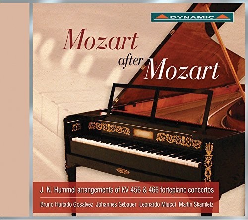 the album cover for Mozart / Gosalvez / Gebauer / Miucci / Skamletz - Mozart After Mozart - Piano Concertos