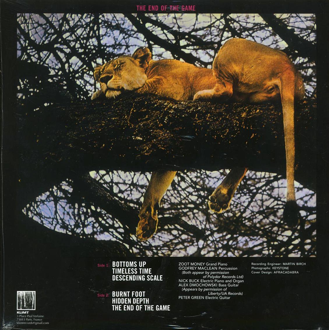 Peter Green - The End Of The Game (180g) (white vinyl) Vinyl Record