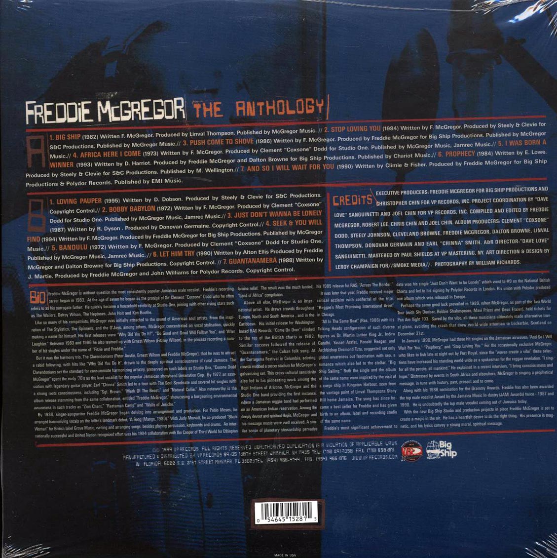 Freddie McGregor - The Anthology Vinyl Record