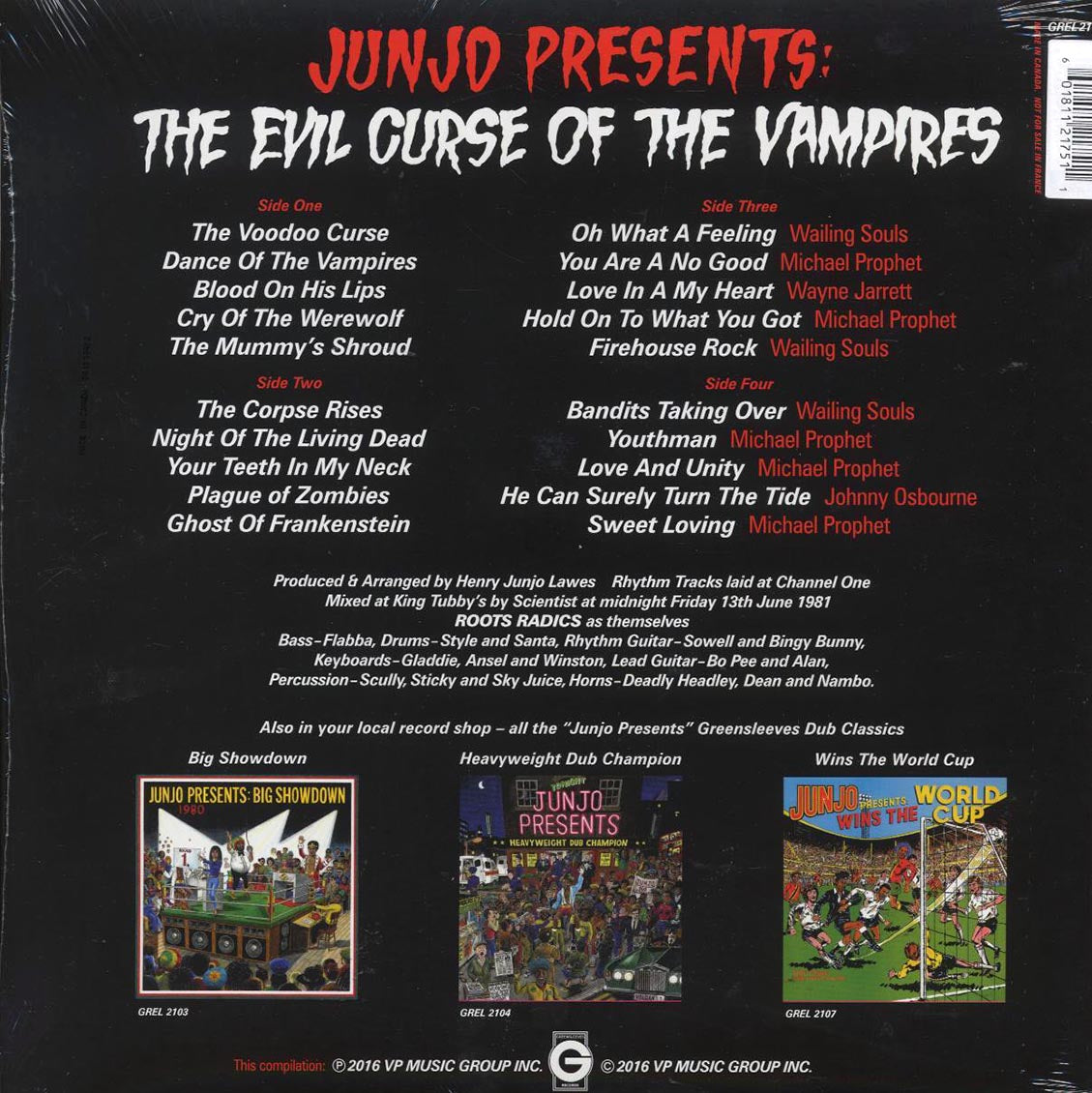 Scientist - Junjo Presents The Evil Curse Of The Vampires + Bonus Vocals Album (ltd. ed.) (2xLP) (orange splatter vinyl) Vinyl Record