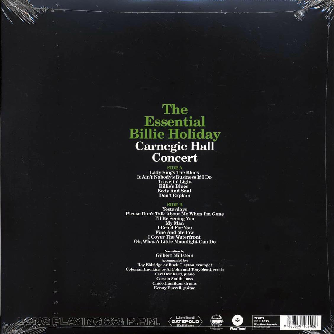 Billie Holiday - The Essential Billie Holiday: Carnegie Hall Concert Recorded Live (ltd. ed.) (180g) Vinyl Record