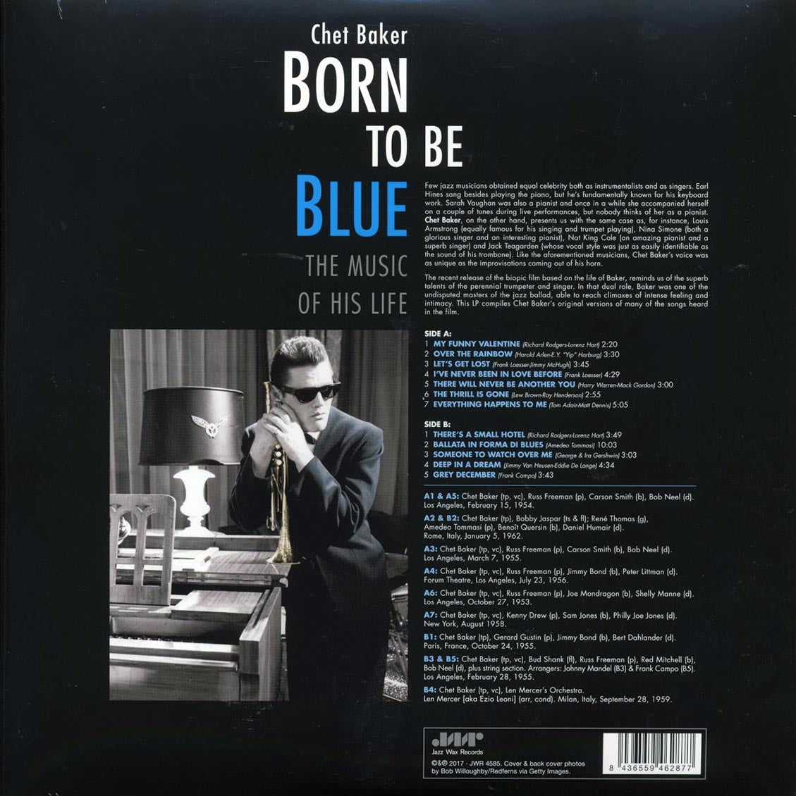 Chet Baker - Born To Be Blue: The Music Of His Life (ltd. ed.) (180g) (remastered) Vinyl Record