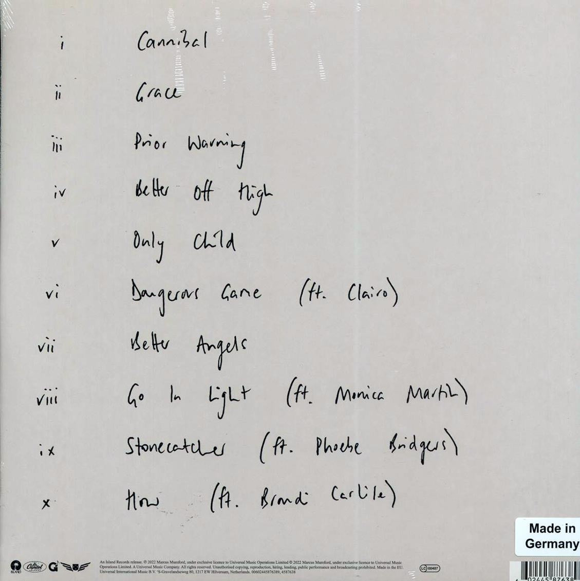 Marcus Mumford - Self-titled (180g) Vinyl Record