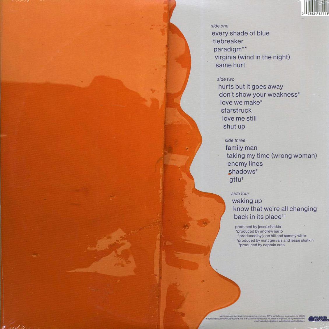The Head And The Heart - Every Shade Of Blue (+3 bonus tracks) (ltd. ed.) (2xLP) (orange vinyl) Vinyl Record