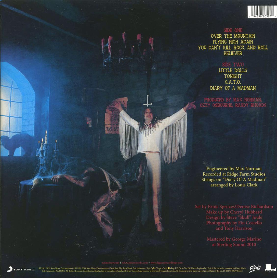Ozzy Osbourne - Diary Of A Madman (ltd. ed.) (blue swirl vinyl) Vinyl Record