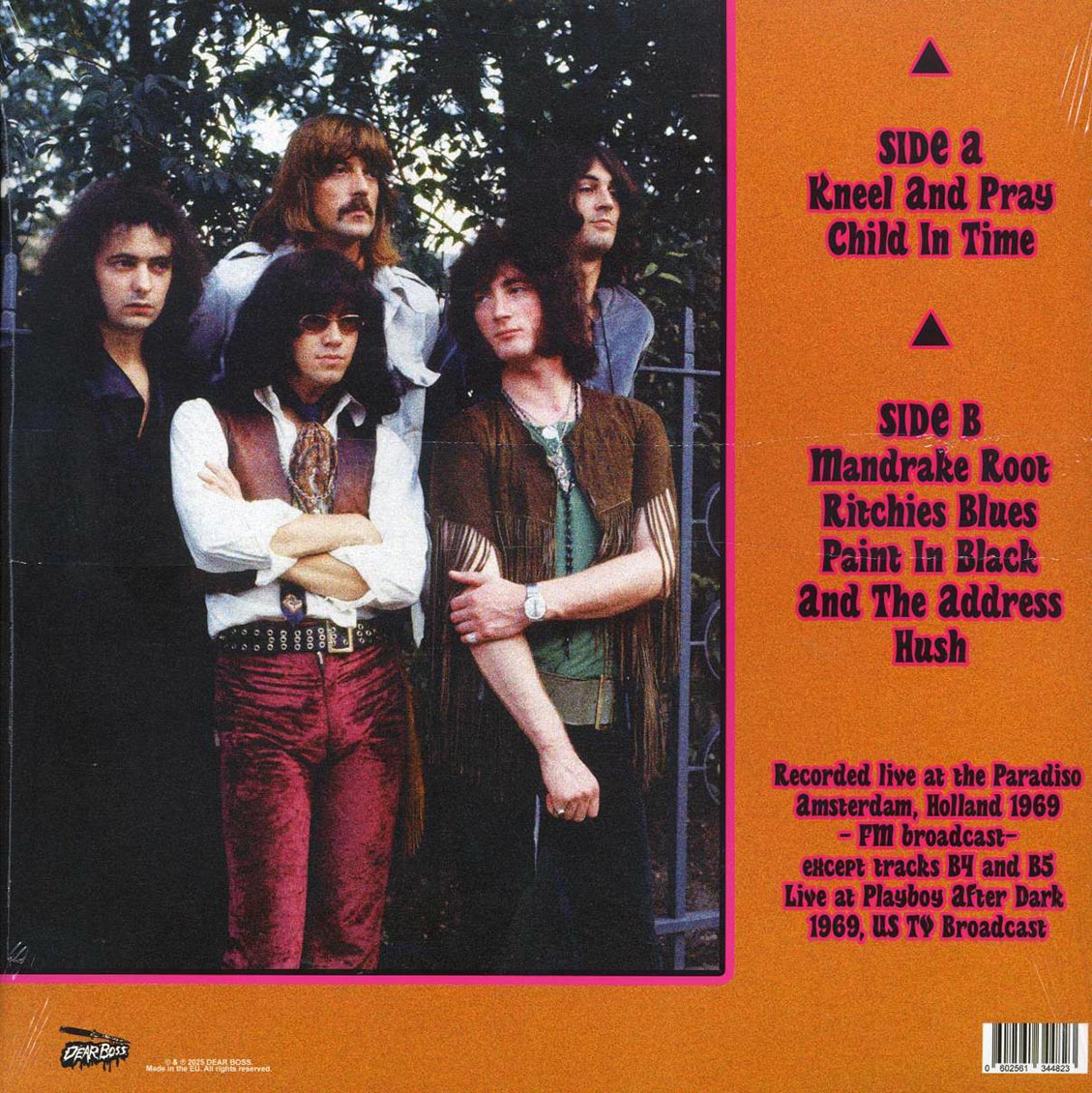 Deep Purple - Amsterdamned: Live At The Paradiso, Amsterdam 1969 Vinyl Record