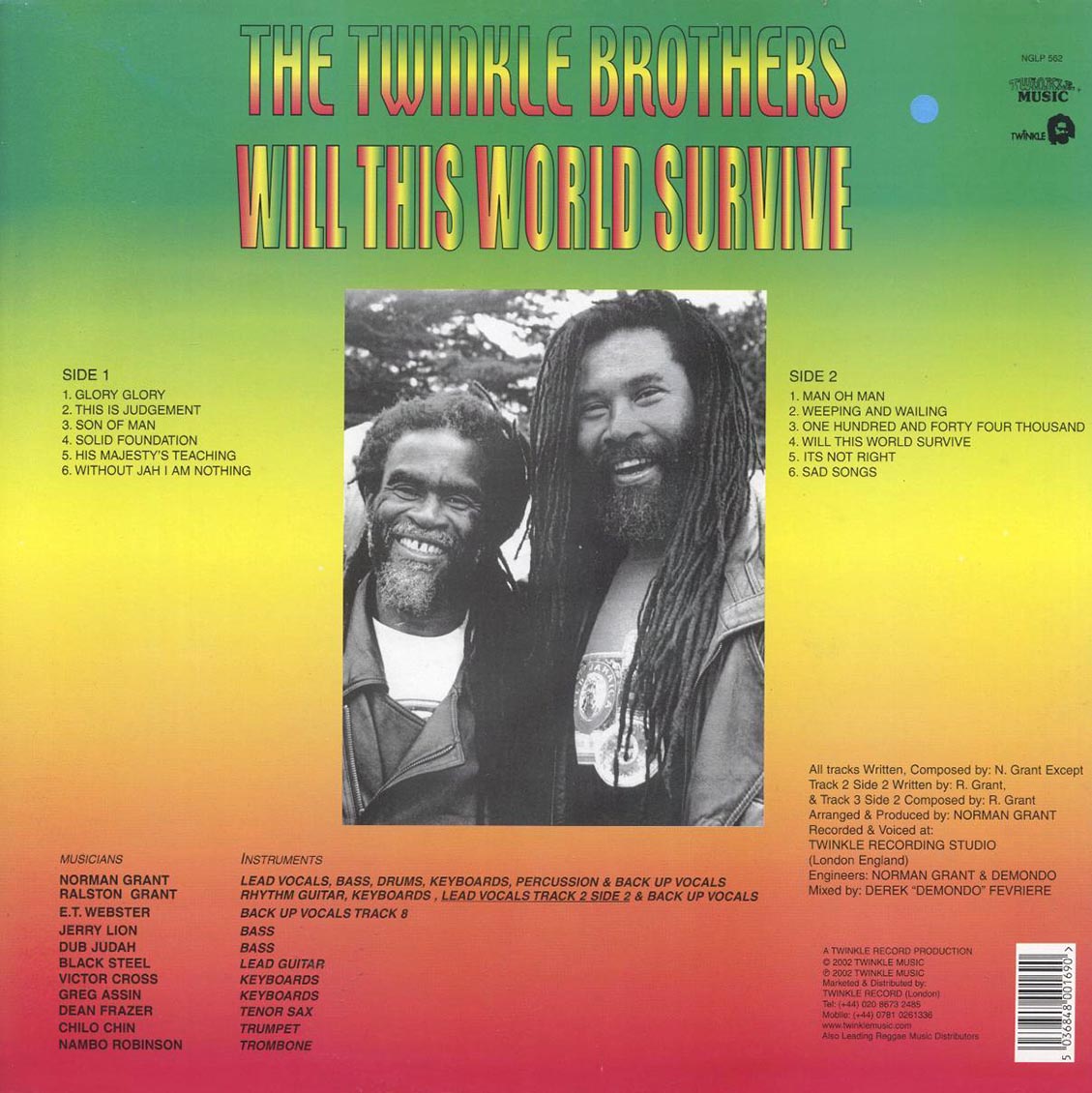 Twinkle Brothers - Will This World Survive Vinyl Record
