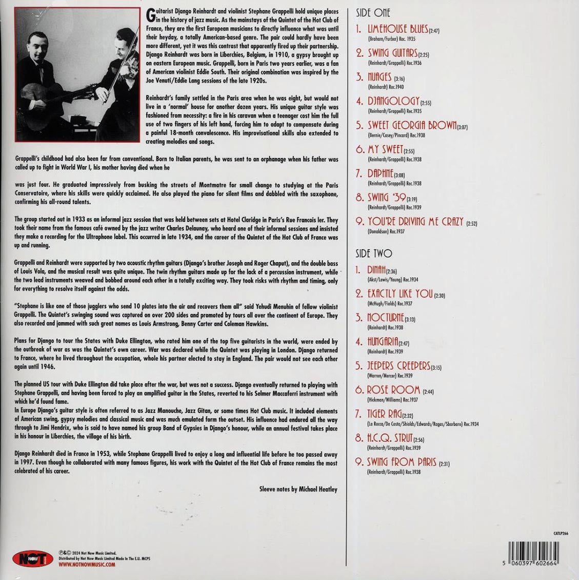 Django Reinhardt, Stephane Grappelli - The Ultimate Collection (180g) Vinyl Record