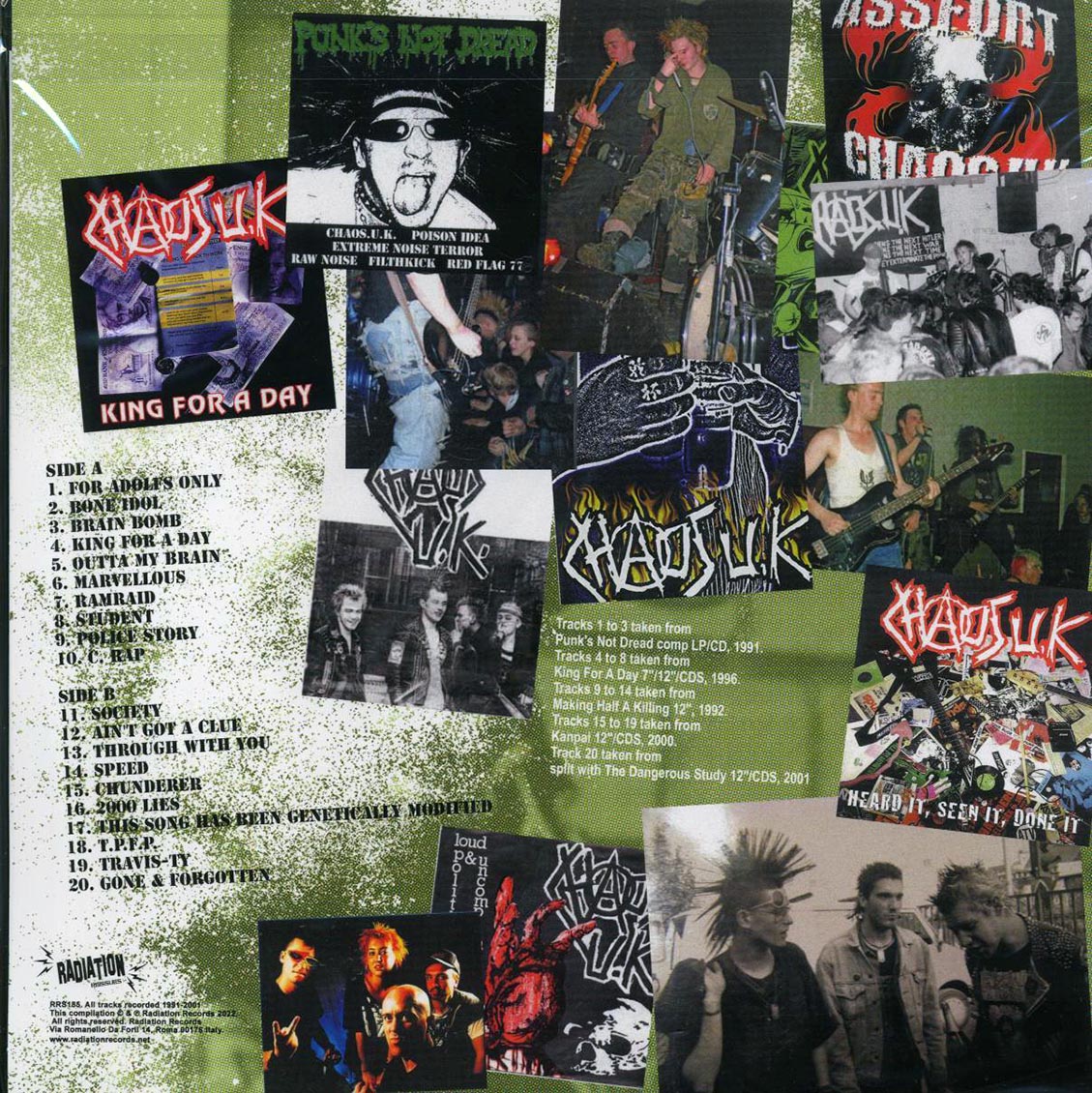 Chaos UK - Kings For A Day: The Vinyl Japan Years: 1991-2001 (ltd. ed.) (green vinyl) Vinyl Record