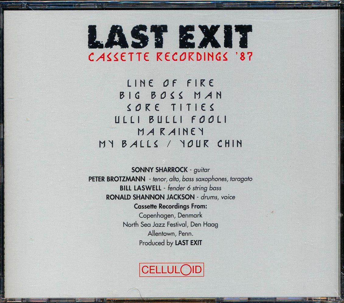 Last Exit - Cassette Recordings '87 Music CD