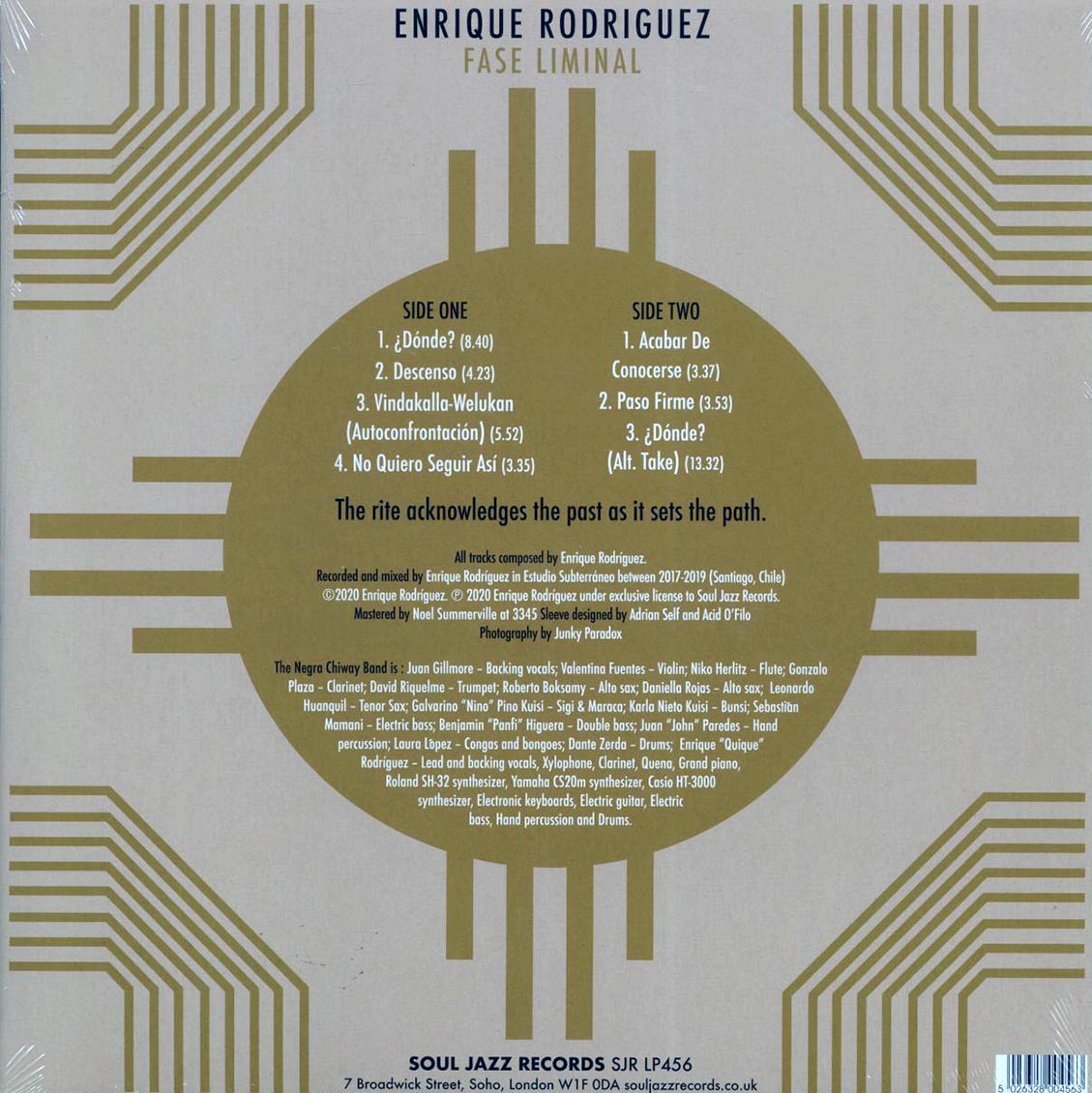 Enrique Rodriguez & The Negra Chiway Band - Fase Liminal Vinyl Record