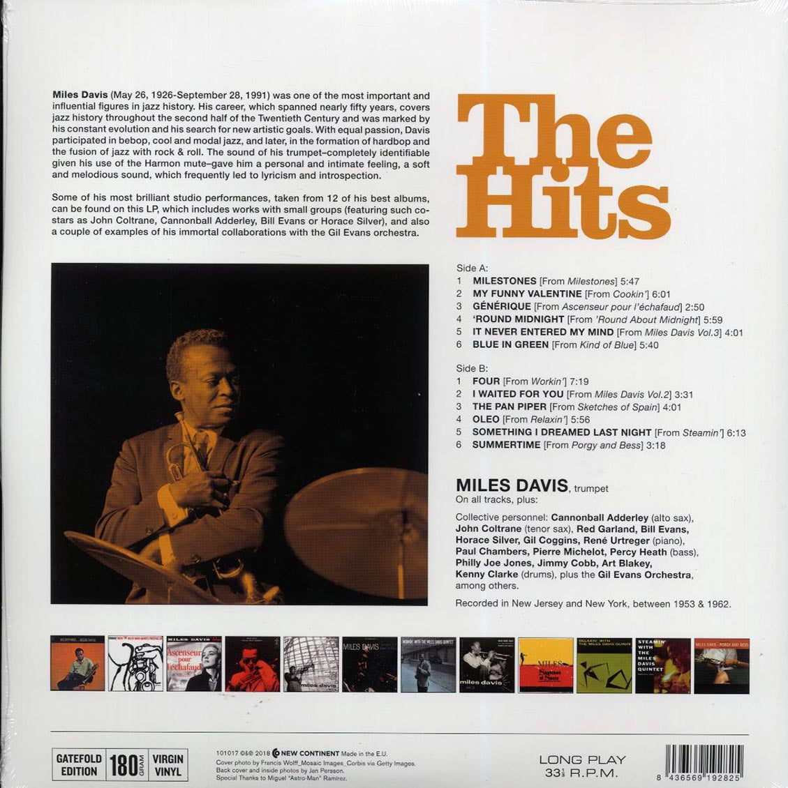 Miles Davis - The Hits (ltd. ed.) (180g) Vinyl Record
