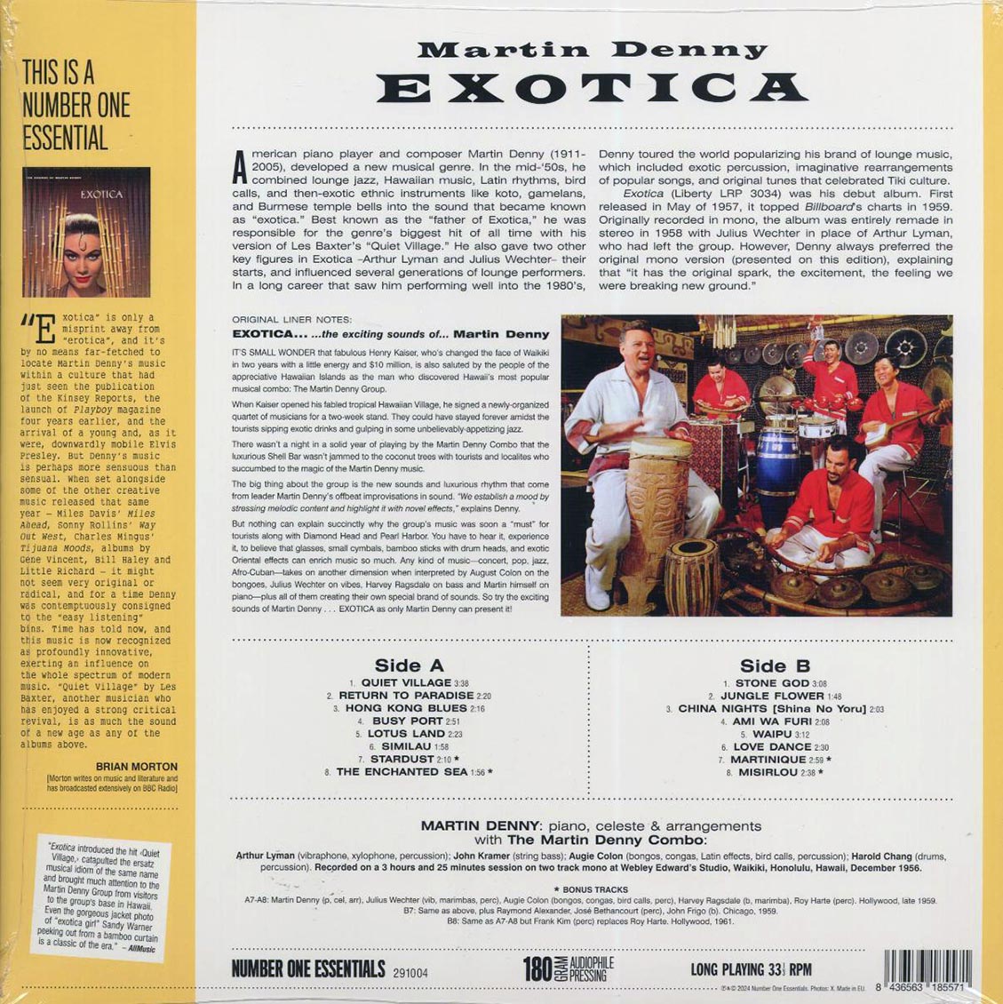 Martin Denny - Exotica (+4 bonus tracks) (ltd. ed.) (180g) Vinyl Record