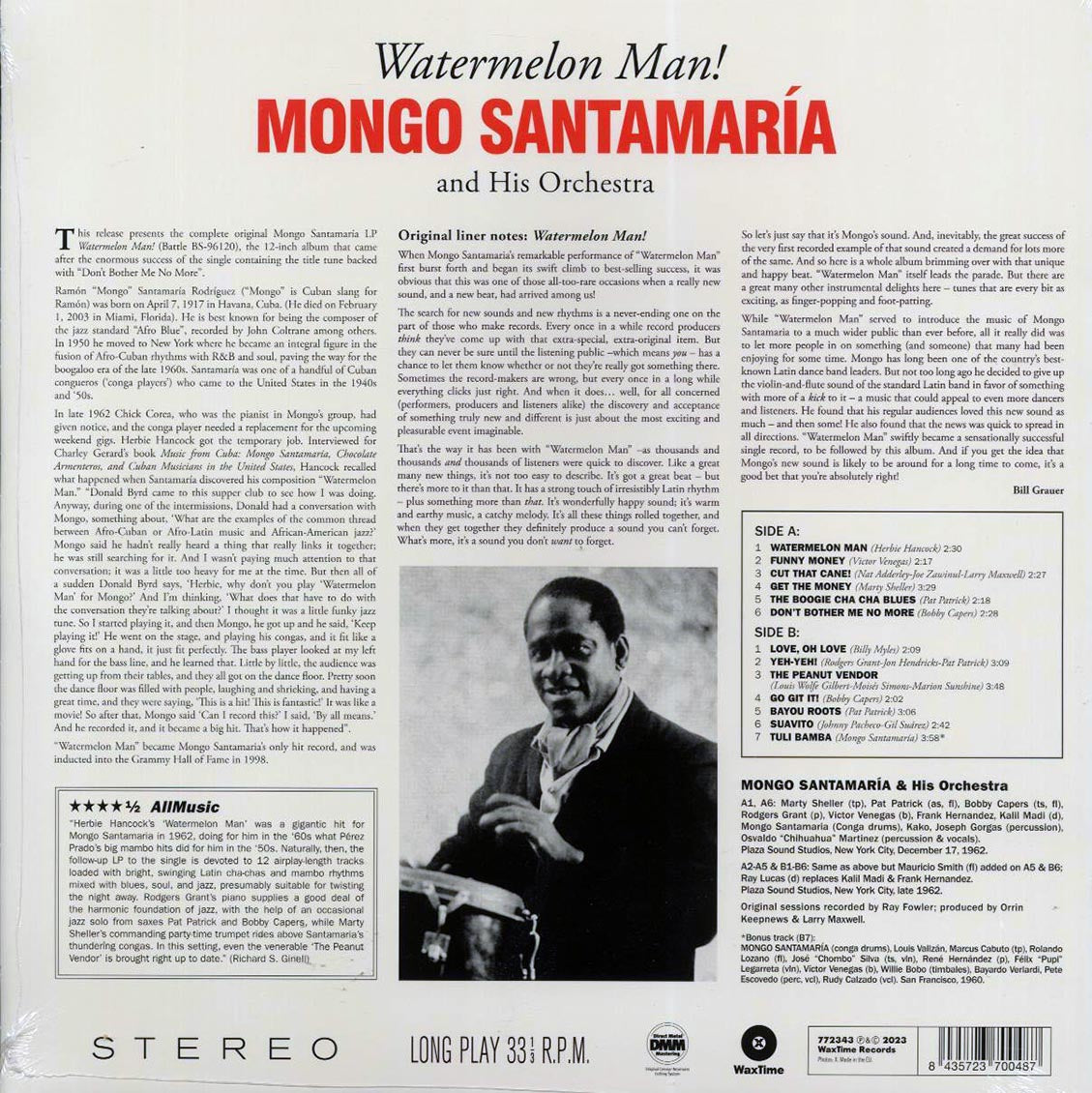 Mongo Santamaria - Watermelon Man! (+bonus track) (ltd. ed.) (180g) Vinyl Record