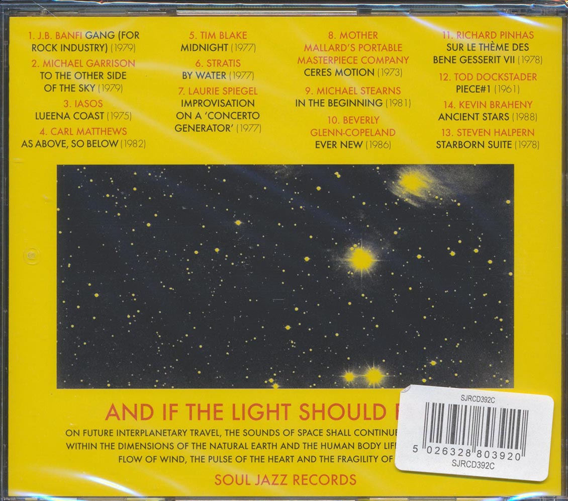 Various - Space, Energy & LightL Experimental Electronic And Acoustic Soundscapes 1961-88 Music CD