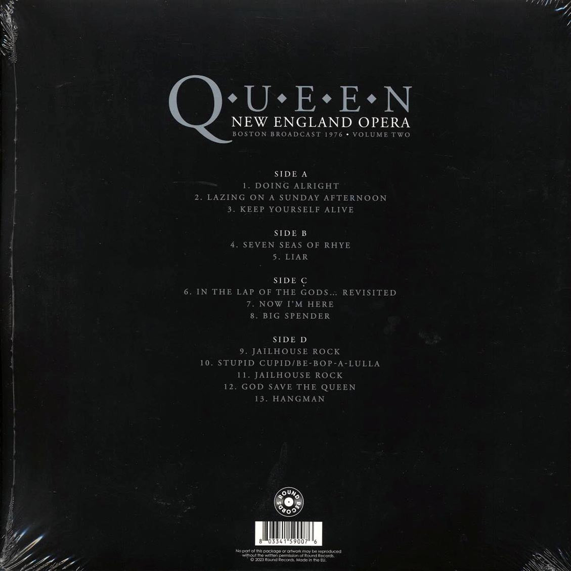 Queen - New England Opera Volume 2: Boston Broadcast 1976 (2xLP) Vinyl Record