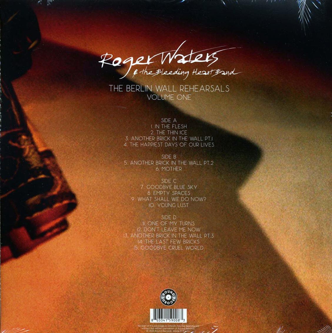 Roger Waters - The Berlin Wall Rehearsals Volume 1 (2xLP) Vinyl Record