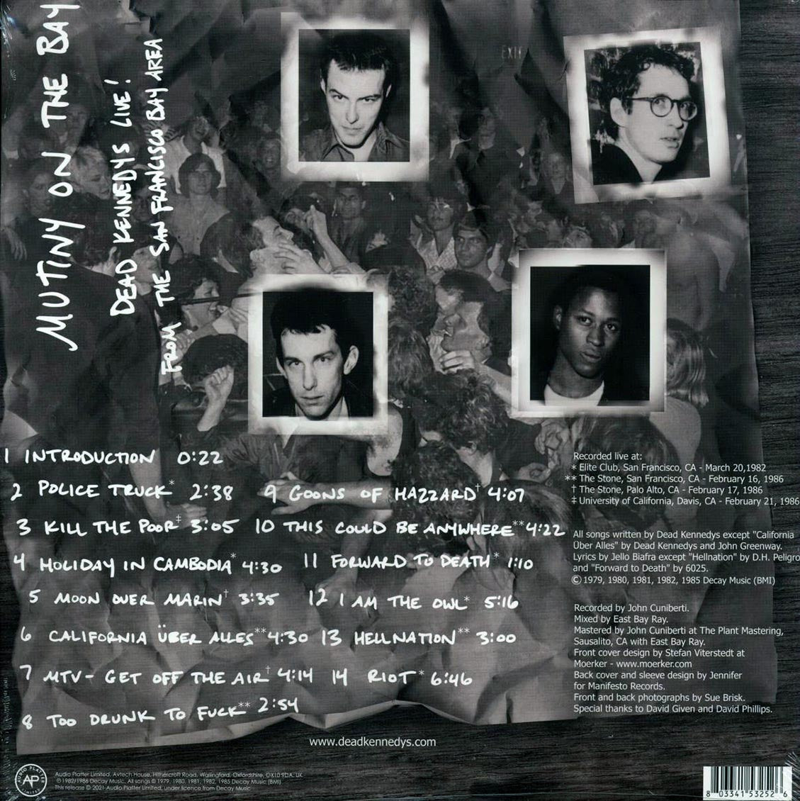 Dead Kennedys - Mutiny On The Bay: Dead Kennedys Live! From The San Francisco Bay Area (2xLP) Vinyl Record